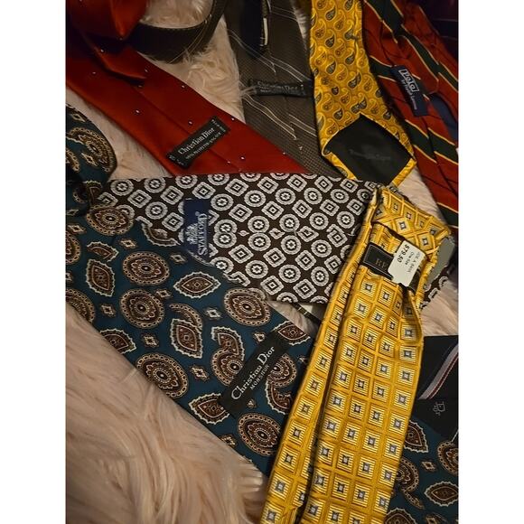 Lot Of Mixed Brand Neck Tie Men's 9pc - Picture 8 of 10